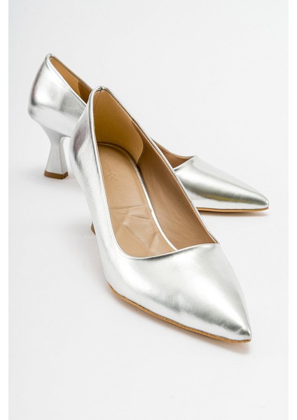 Kadın Stiletto Ayakkabı GÜMÜŞ ZRA