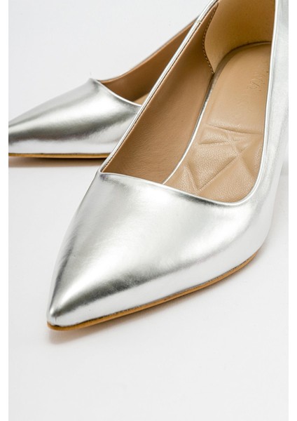 Kadın Stiletto Ayakkabı GÜMÜŞ ZRA modelleri