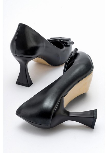 Kadın Tokalı Stiletto Siyah Cilt fırsatları