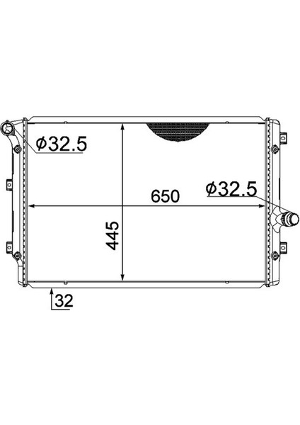 Radyatör Mechanical Jetta 1.6 Tdi 2010 -A3 03 Mek 650X448X26 650X448X34 313105