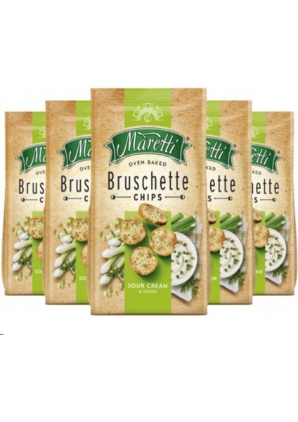 Sour Cream & Onion Bruschette Chips 70 gr * 5 Adet