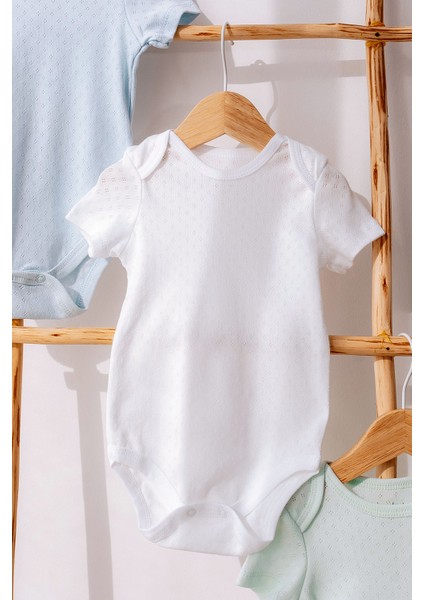 Organik Pamuk Kısa Kollu Bebek Body Seti 3lü Jakarlı Tasarım Rahat Kullanım modelleri