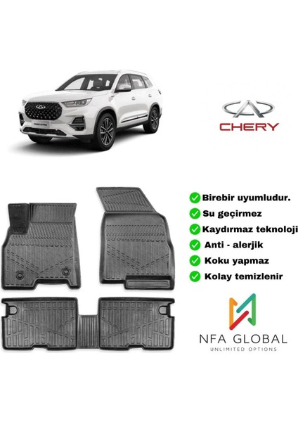Chery Tiggo 8 3D Havuzlu Paspas