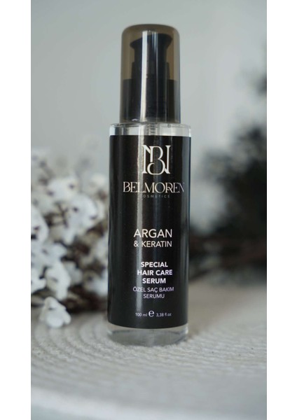 Keratin Argan Onarıcı Saç Bakım Yağı 100 ml Yıpranmış ve Hasar Görmüş Saçlar