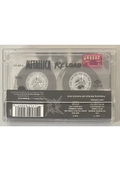 Polygram Records Metallica – Reload Kaset (Orjinal Dönem Baskı)