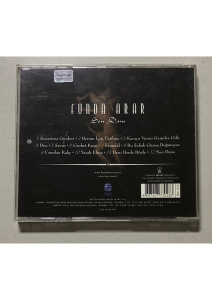 Funda Arar – Son Dans CD (Orjinal Dönem Baskı)