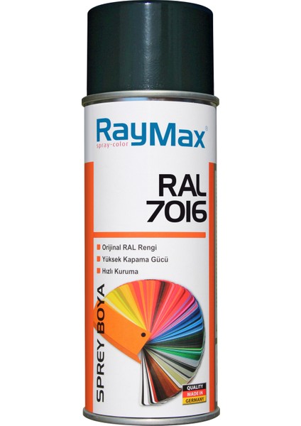 Sprey Boya Ral 7016 Mat Antrasit Grisi 400ML