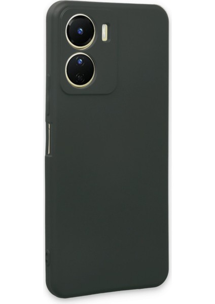 Vivo Y16 Kılıf First Silikon - Koyu Yeşil 300099