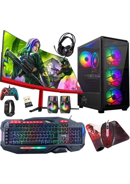 TX5134 Intel Core I5 8400 16GB Ram 512GB SSD 4gb RX550 Gddr5 23.6 Curved Freedos Bilgisayar