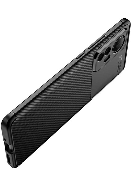 Xiaomi Mi 12 Pro ile Uyumlu Kılıf Focus Karbon Tasarım Telefon Kılıfı Kapak