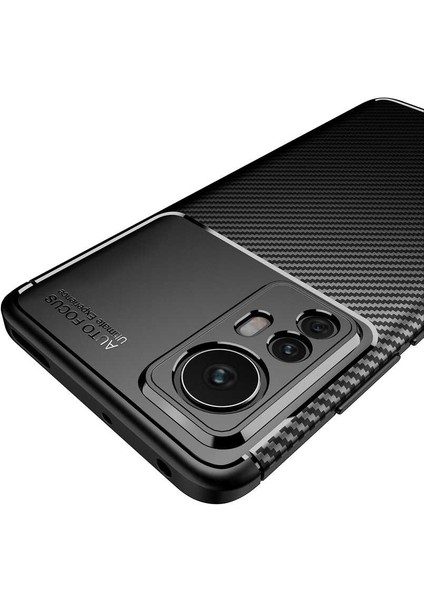 Xiaomi Mi 12 Pro ile Uyumlu Kılıf Focus Karbon Tasarım Telefon Kılıfı Kapak