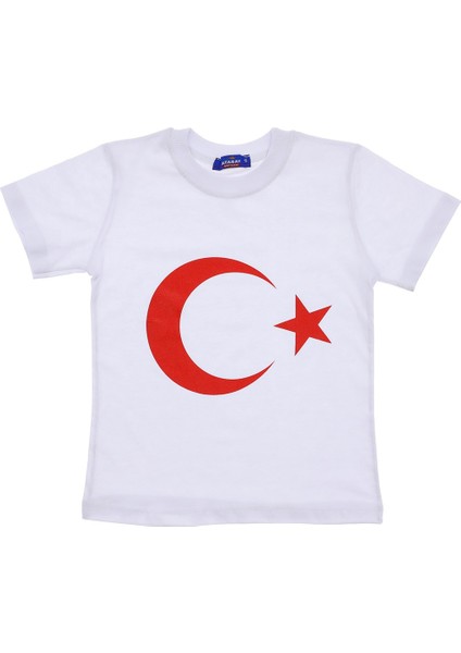 5-8 Yaş Türk Bayrağı Baskılı T-Shırt fiyatları