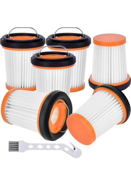Fırça Uyumlu Shark WV201 WV200 WV205 WV220 Wandvac ile 6 Paket Filtre (Yurt Dışından)