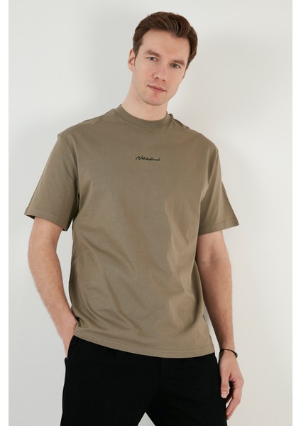 Pamuklu Relaxed Fit Sıfır Yaka T Shirt Erkek T Shirt 5902702 indirimleri