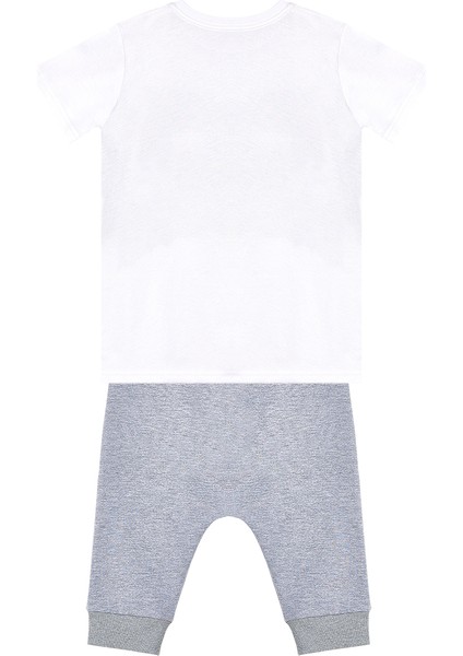Yarışçı Erkek Çocuk T-Shirt Kapri Şort Takım