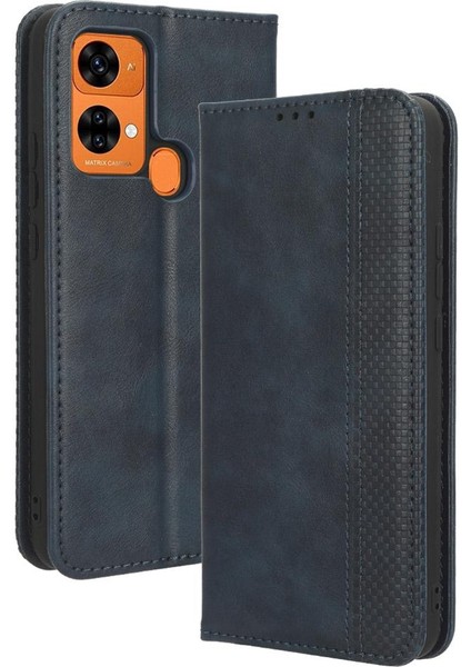 Oukitel C33 Pu Deri Cüzdan Manyetik Kapatma Için Telefon Kılıfı (Yurt Dışından)