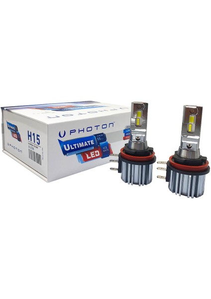 Ultimate +5 Plus H15 LED Xenon Far Turuncu - Buz Beyaz Fanlı Canbus 55W 12-24V fiyatları