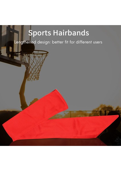 Spor Kafa Kravat Saç Bantları Ter Bandı-Basketbol Tenis Için Kırmızı (Yurt Dışından) indirimleri