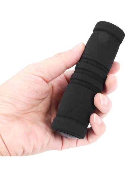 1 Çift Bisiklet Kolu Gidon Yumuşak Sünger Bar Sapları Siyah (Yurt Dışından)