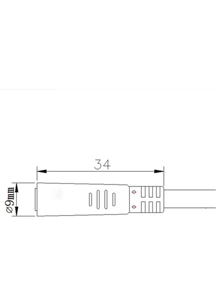 E-Bisiklet Uzatma Kablosu Konektörü 2 Pin Dişi - Dişi Kablo 80CM (Yurt Dışından)