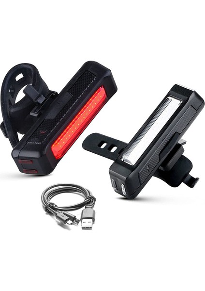 Kaykay Işıkları Için USB Şarj Edilebilir Bisiklet Işıkları, Beyaz ve Kırmızı LED (Yurt Dışından)