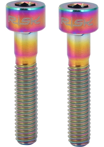 Bisiklet Sütun Kulaklık Kök Kapağı Gökkuşağı Için M6X30MM Titanyum Cıvatalar (Yurt Dışından)