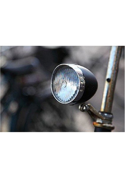 Bisiklet Aksesuarı Ön Işık Braketi Vintage 3led Far (Siyah) (Yurt Dışından)