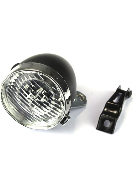 Bisiklet Aksesuarı Ön Işık Braketi Vintage 3led Far (Siyah) (Yurt Dışından)