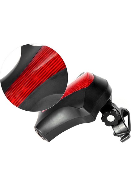 Bisiklet LED Arka Lambası Güvenlik Uyarı Işığı 5 LED + 2 Gece Lambası (Yurt Dışından) modelleri