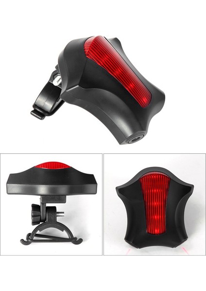 Bisiklet LED Arka Lambası Güvenlik Uyarı Işığı 5 LED + 2 Gece Lambası (Yurt Dışından) fırsatları