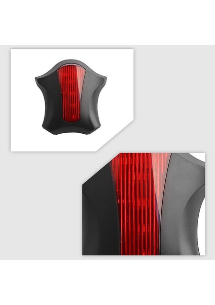 Bisiklet LED Arka Lambası Güvenlik Uyarı Işığı 5 LED + 2 Gece Lambası (Yurt Dışından) indirimleri