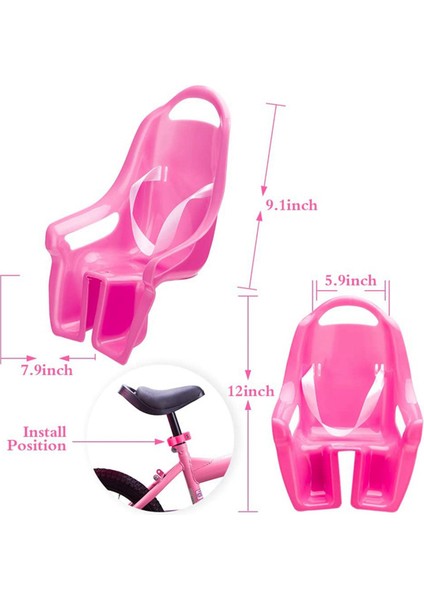 Evrensel Bebek Bisiklet Koltuğu Çıkartmaları ile Dıy Çıkartması Kız Çocuklar, Pembe (Yurt Dışından)