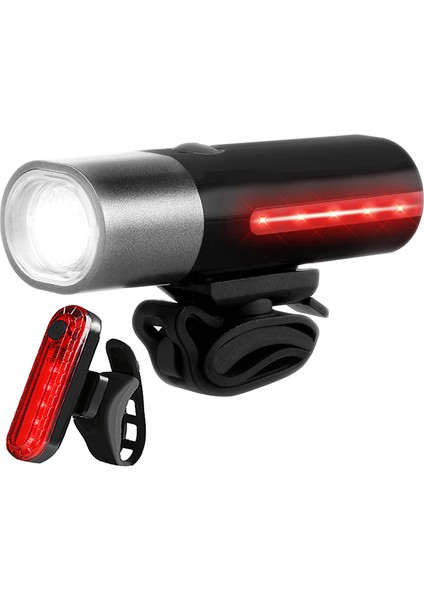 LED Bisiklet Işık Şarj Edilebilir Bisiklet Ön Far Arka Arka Lamba (Yurt Dışından)