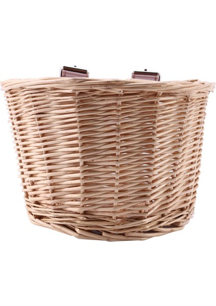 Çocuk Rattan Sepetleri Bisiklet Ön Sepeti, Xs(Ahşap Rengi) (Yurt Dışından)