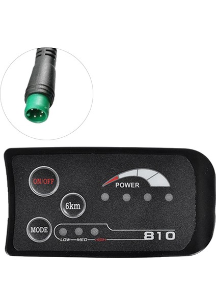 5pın 48 V S810 E-Bisiklet LED Ekran Ölçer IP65 Uart Elektrikli Bisiklet Için (Yurt Dışından)