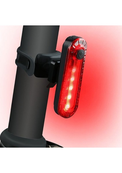 Bisiklet Arka Lambaları Açık Havada Sürme USB Şarjlı Arka Lambalar (Yurt Dışından)