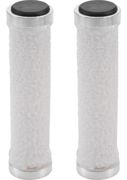 Çift Gidon Silikon Kristal Bisiklet Sapları 22MM Kolu Gümüş (Yurt Dışından)
