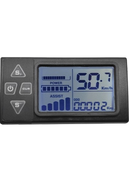 Elektrikli Bisiklet Için 24V/36V/48V S861 LCD Ekran Kontrol Paneli Bldc (5pın) (Yurt Dışından)