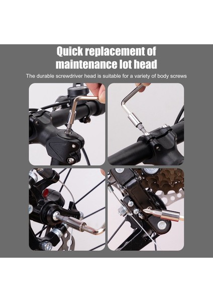 Bisiklet Alet Seti, 15'i 1 Arada Bisiklet Çok Fonksiyonlu Tamir Aleti, Siyah (Yurt Dışından) fiyatları