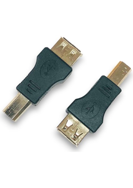 USB A Dişi - USB B Erkek Adaptör Dönüştürücü USB Dişi USB B Erkek Yazıcı Giriş Ucu Erkek
