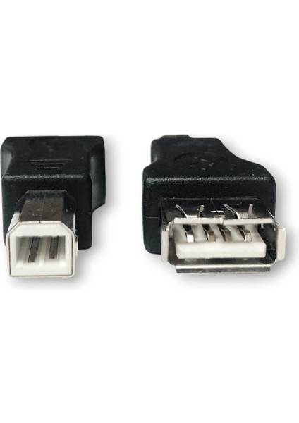 USB A Dişi - USB B Erkek Adaptör Dönüştürücü USB Dişi USB B Erkek Yazıcı Giriş Ucu Erkek