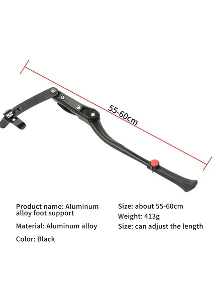 Bisiklet Kickstand Ayarlanabilir Bisiklet Standı 29 Inç Tekerlek Için Yan Stand (Yurt Dışından)