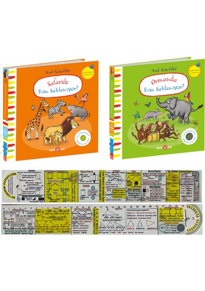 Safaride Kim Saklanıyor? - Ormanda Kim Saklanıyor? Kitaplar 2'li Set - Matematik Öğreten Ayraç