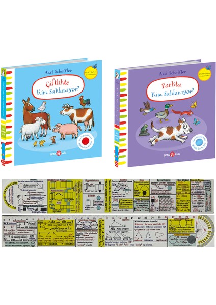 Çiftlikte Kim Saklanıyor? - Parkta Kim Saklanıyor? 2 Kitap Set - Matematik Öğreten Ayraç
