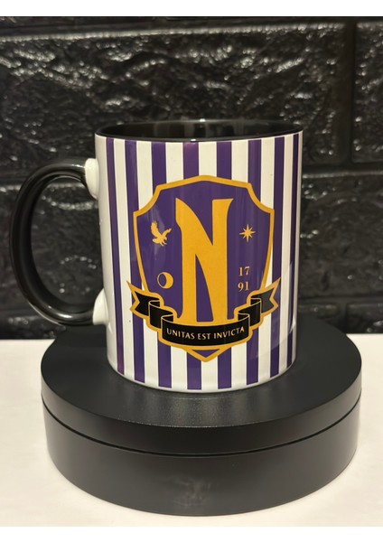 Wednesday Addams Never More Academy Baskılı Kupa