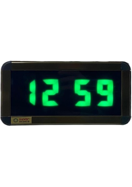 Sanec Dijital LED Duvar ve Masa Saati - Yeşil (Kasa Ölçüleri: 7X17 Cm) fırsatları