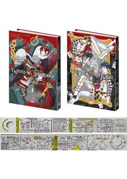 Disney Twisted Wonderland 1-2. Ciltler Manga Seti + Matematik Öğreten Ayraç