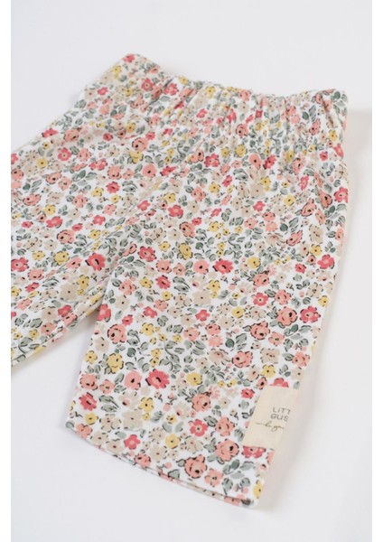 Bambu Kısa Çocuk Tayt Çiçek Desenli modelleri