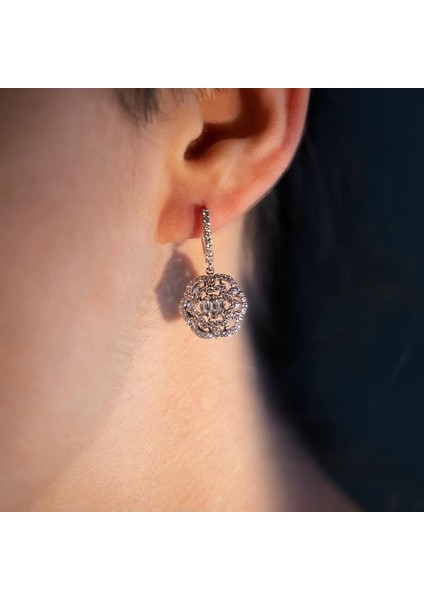 1.60 Karat Pırlanta Fantezi Küpe