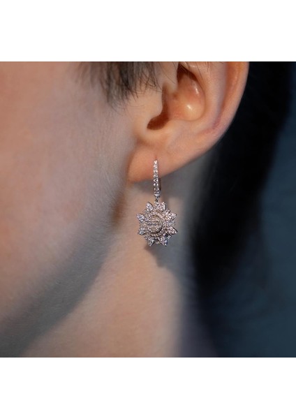 1.29 Karat Pırlanta Fantezi Küpe